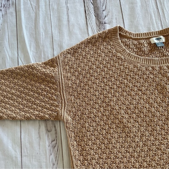 Old Navy Popcorn Stitch Knit Sweater Women’s XL Textured Winter Cozy Cottage - Picture 5 of 14